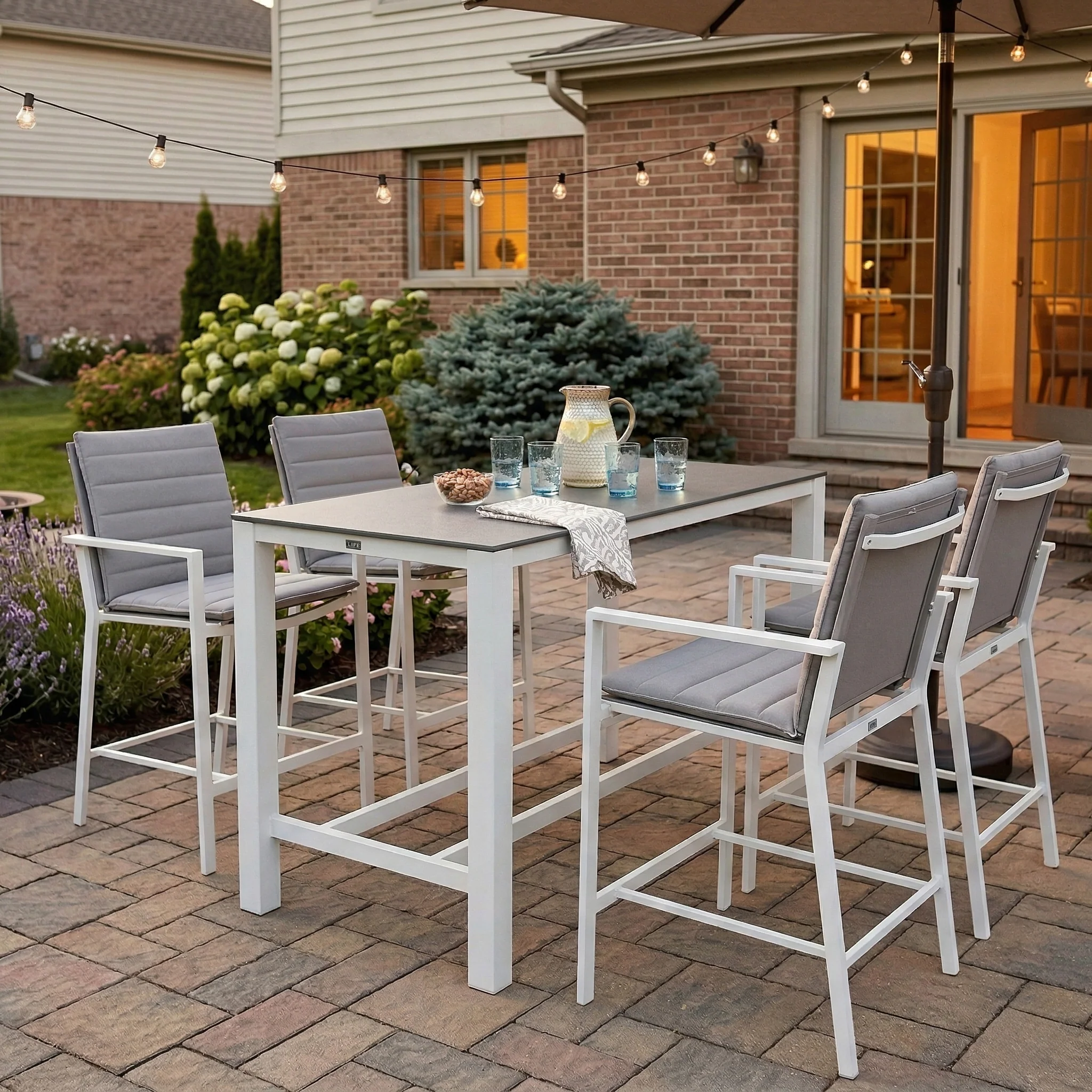 Primavera 5-Piece Bar Set - White - Image 4