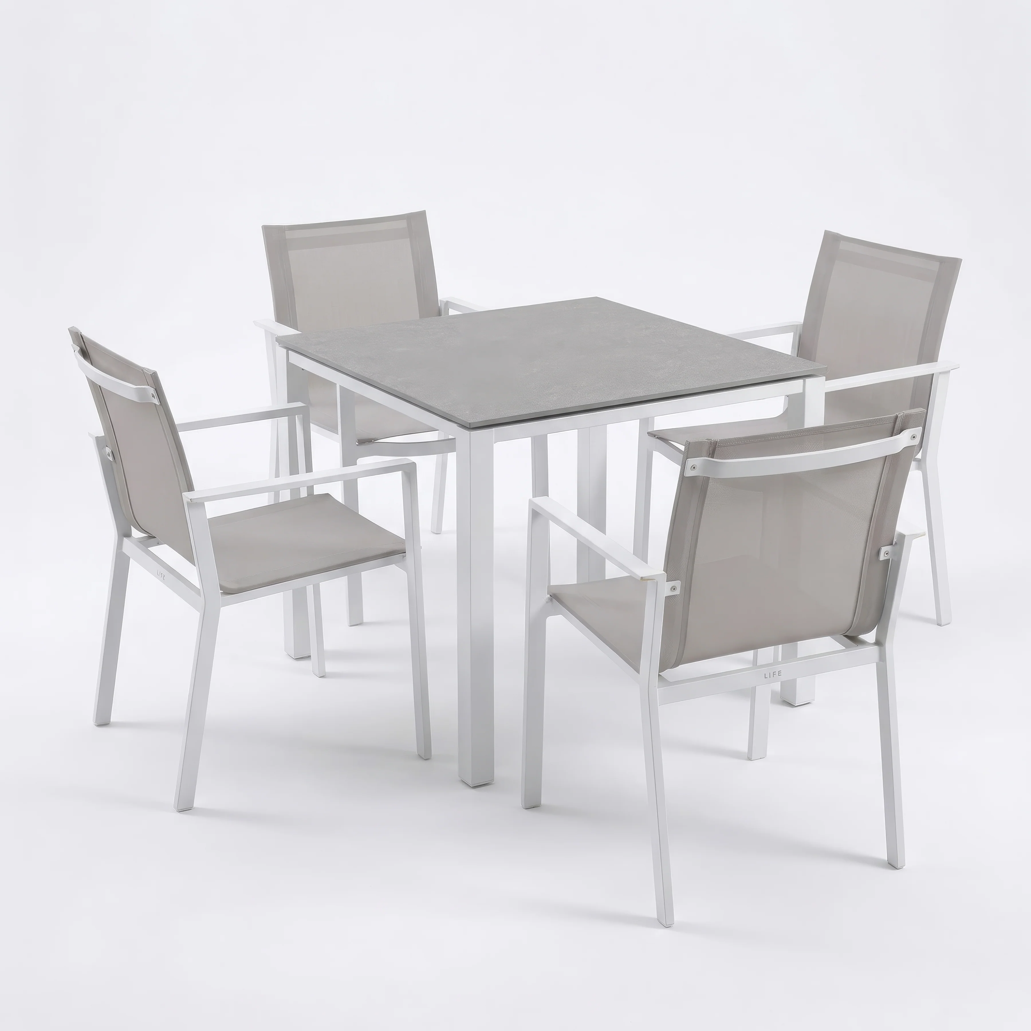 Primavera 5-Piece Dining Sets, White - Image 3