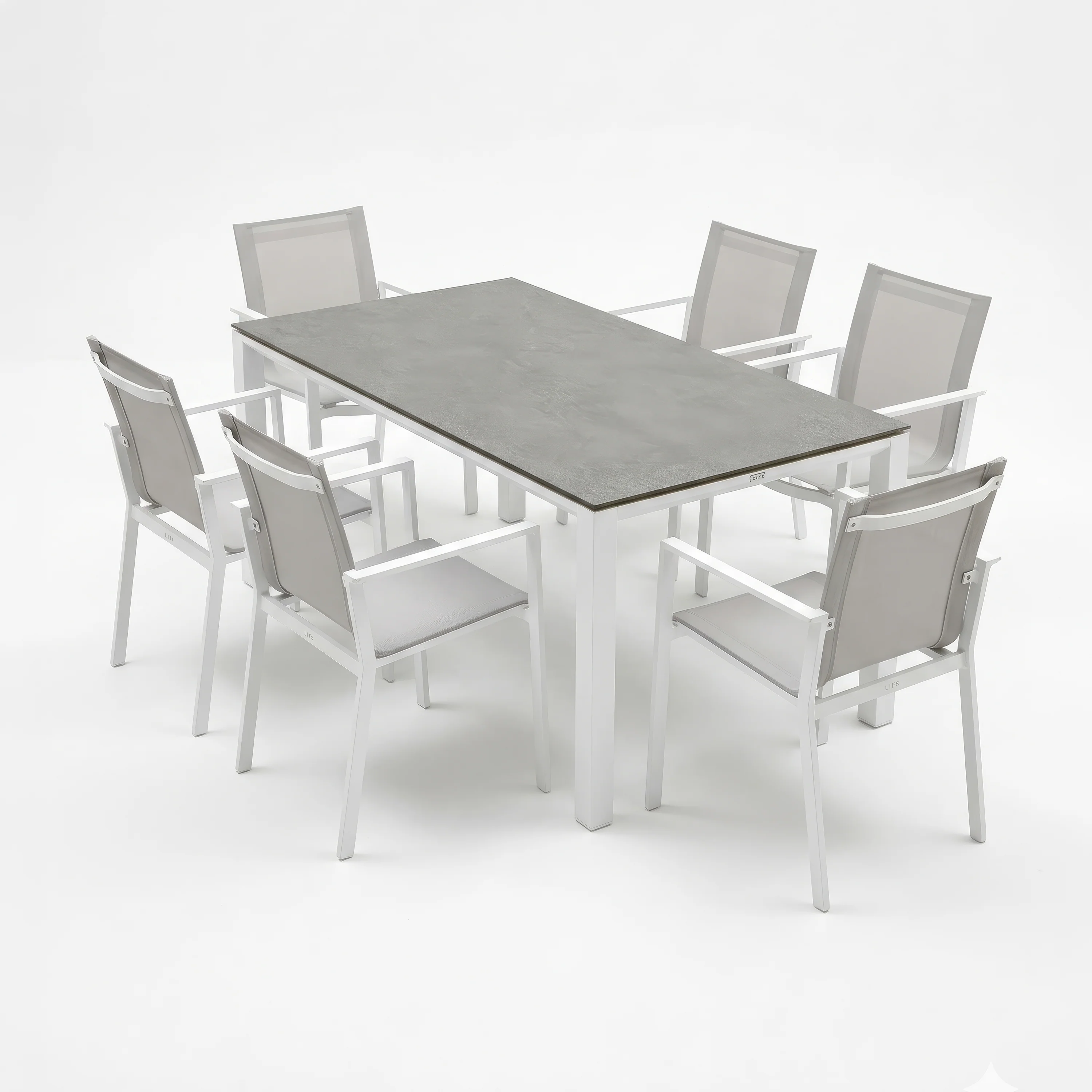 Primavera 7-Piece Dining Sets, White - Image 4