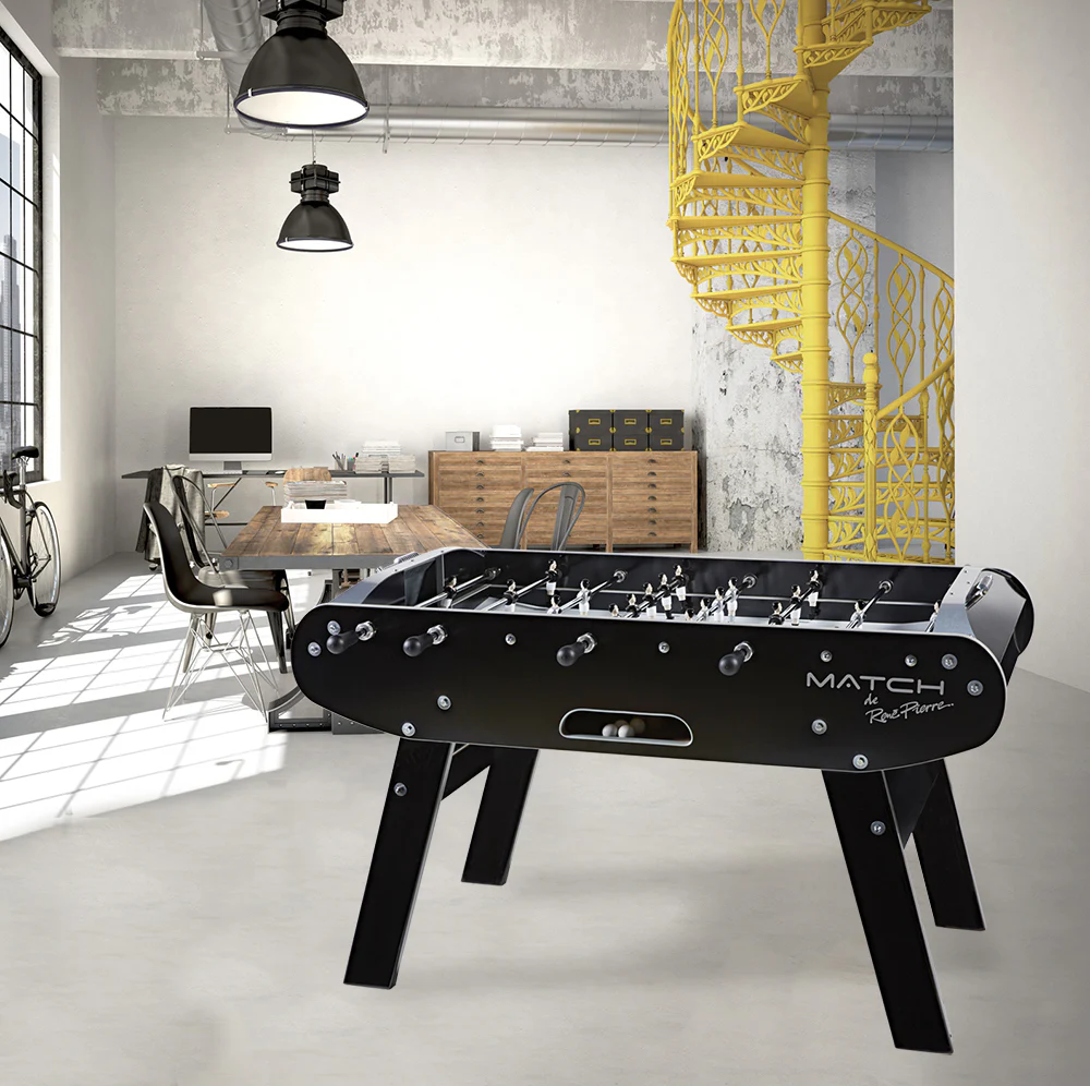 René Pierre Match Noir Indoor Foosball Table - Image 3