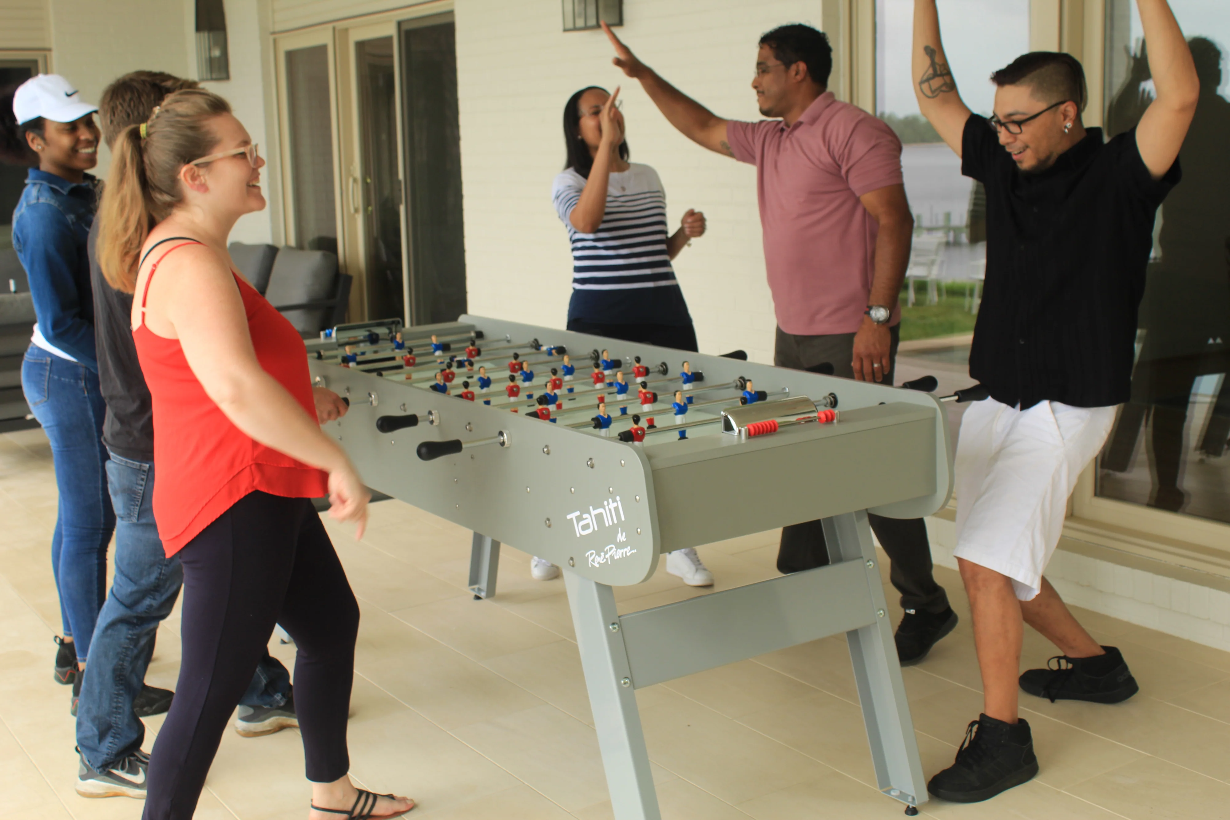 René Pierre Tahiti Outdoor Six-Player Foosball Table - Image 13
