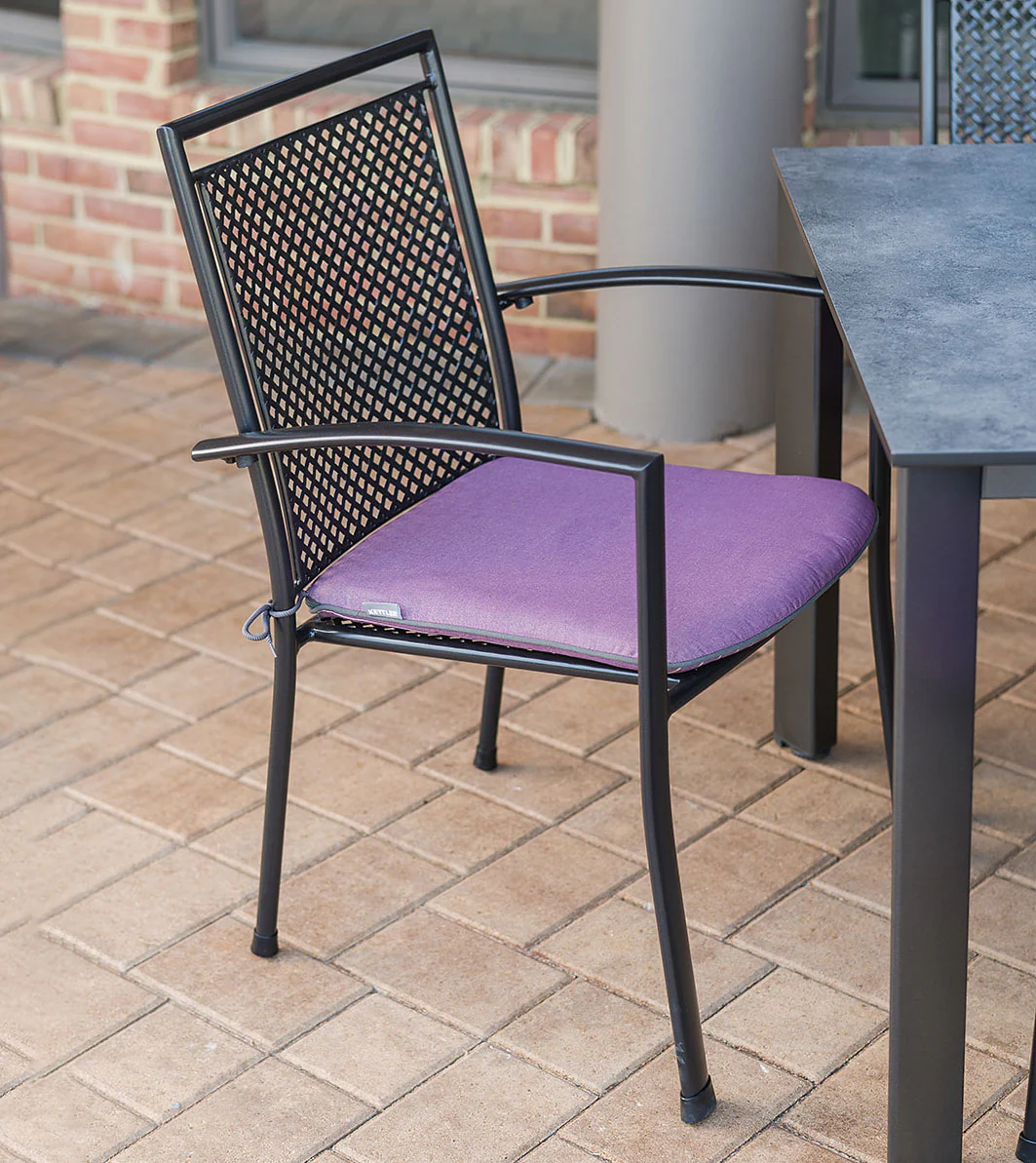 Reno Wrought Iron Arm Chair - Set Of 6 - Image 4