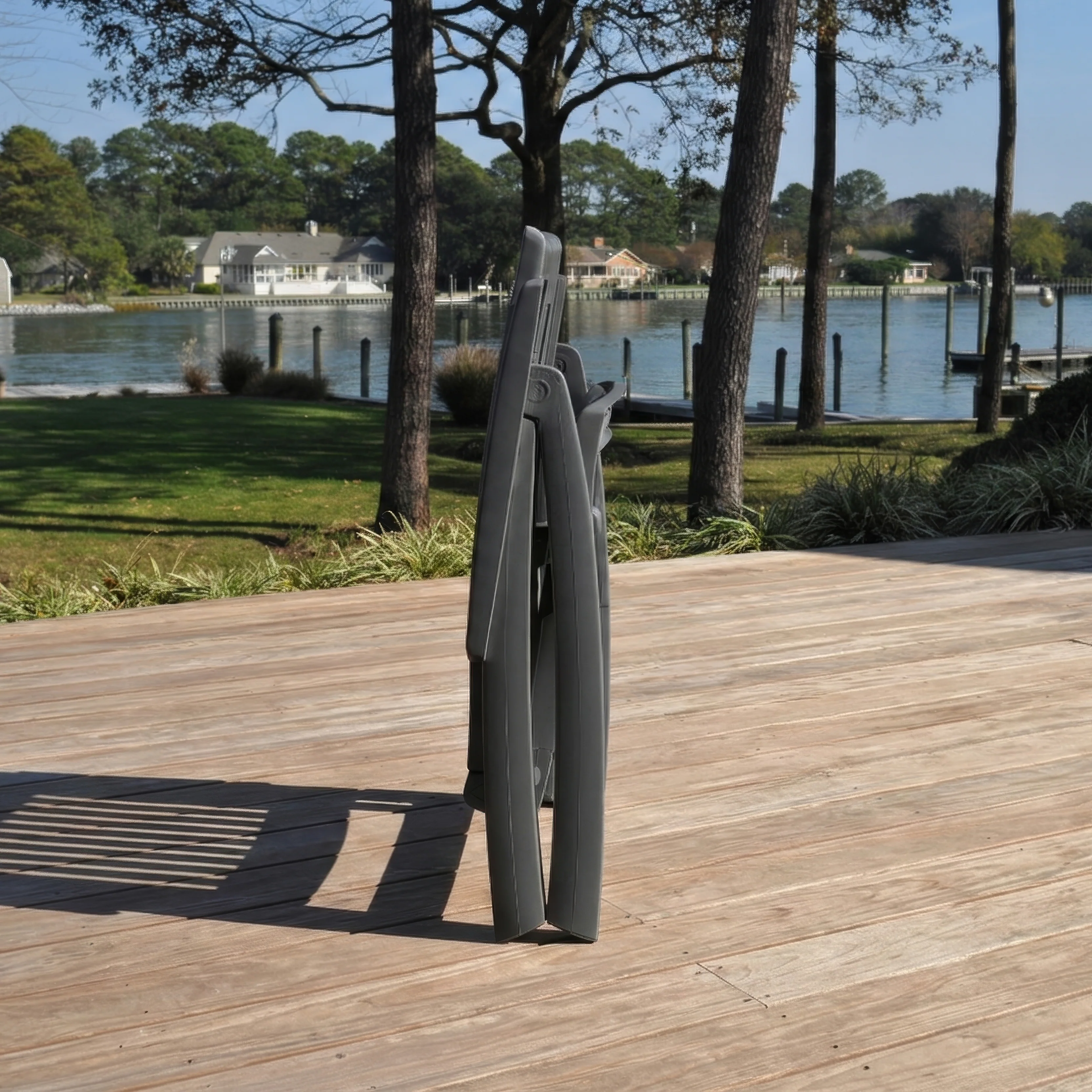 Roma Polymer Resin Multi Position Chair, Anthracite - Image 6