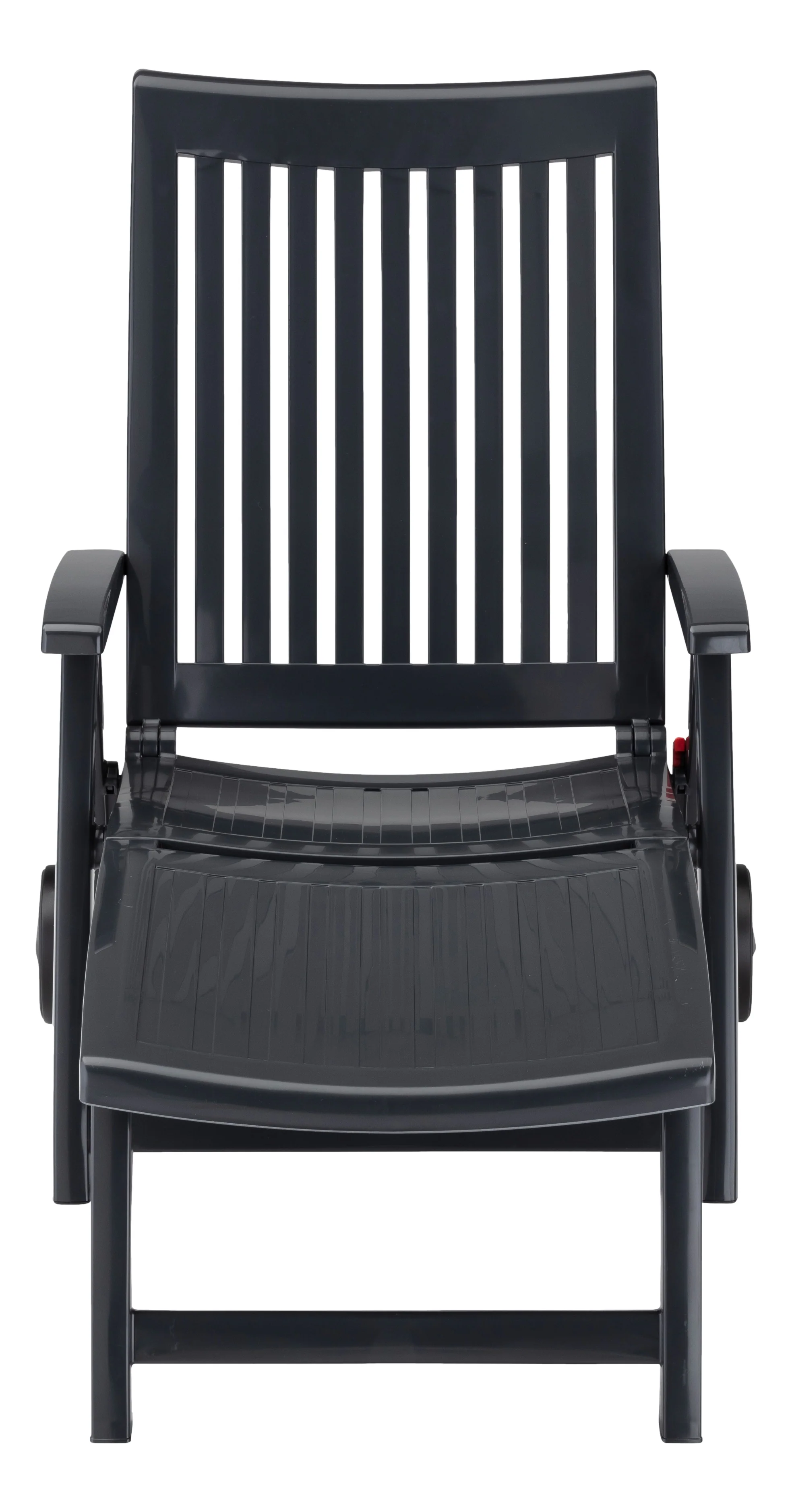 Roma Polymer Resin Multi-Position Lounger, Anthracite - Image 5