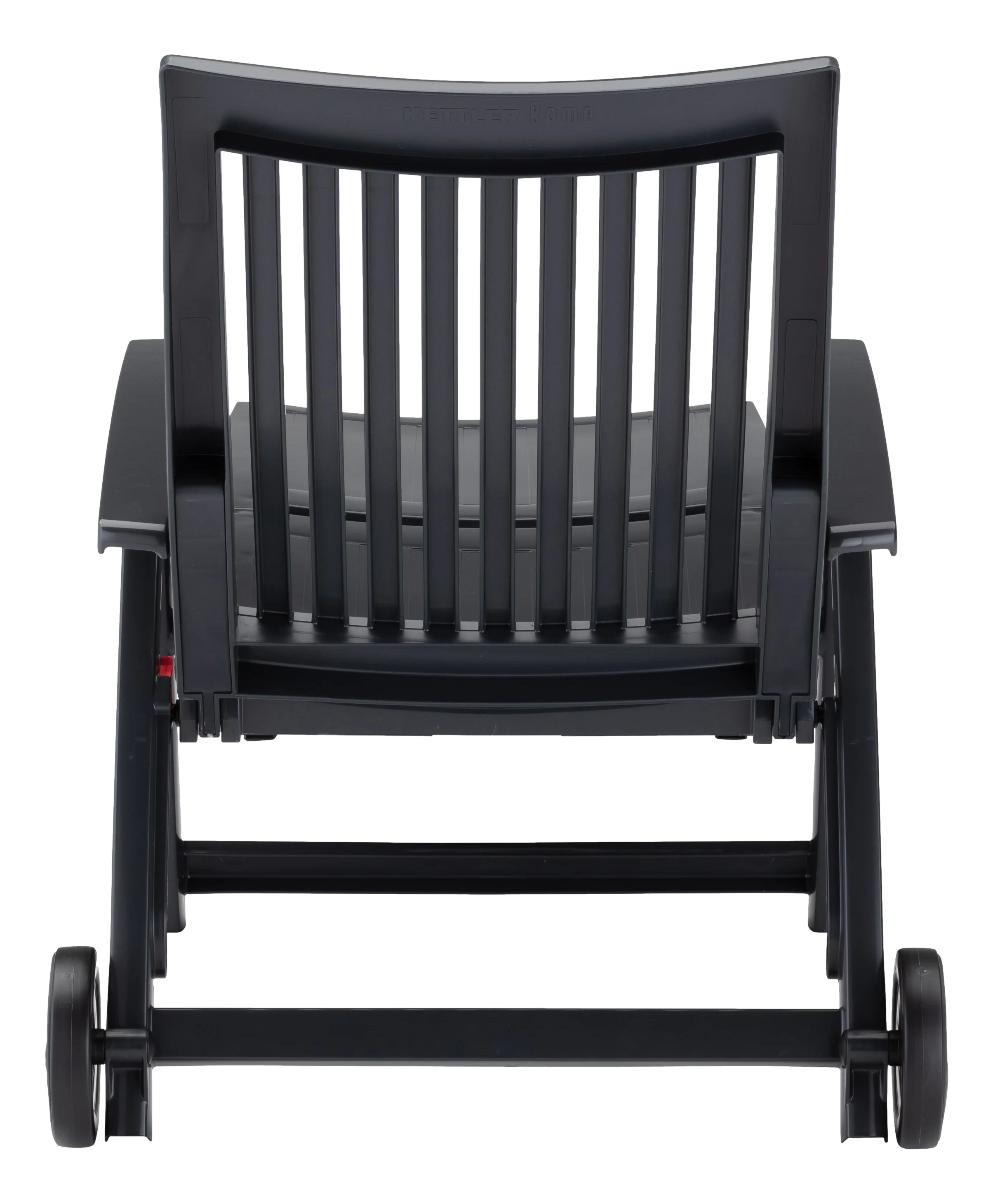 Roma Polymer Resin Multi-Position Lounger, Anthracite - Image 6
