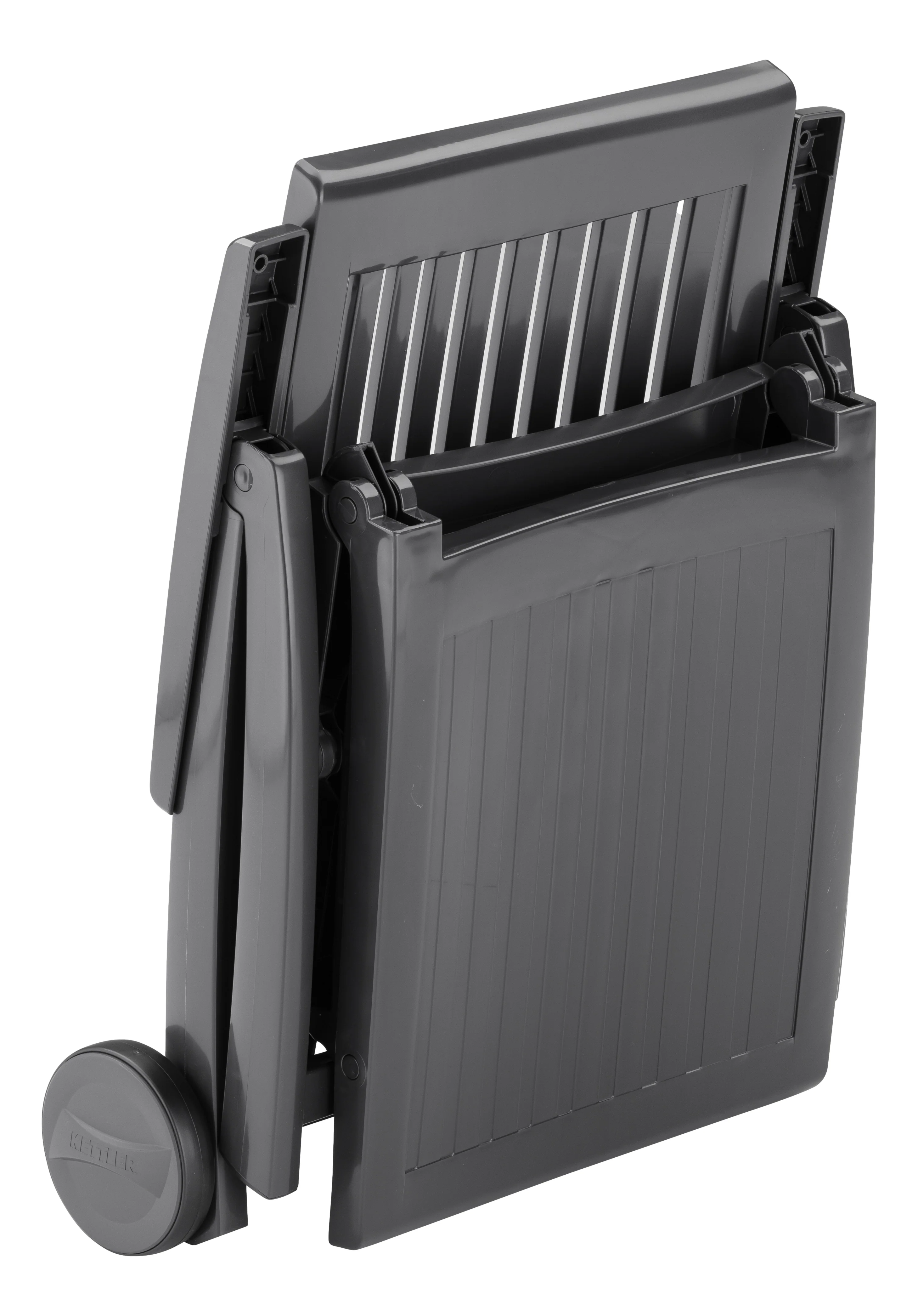 Roma Polymer Resin Multi-Position Lounger, Anthracite - Image 7