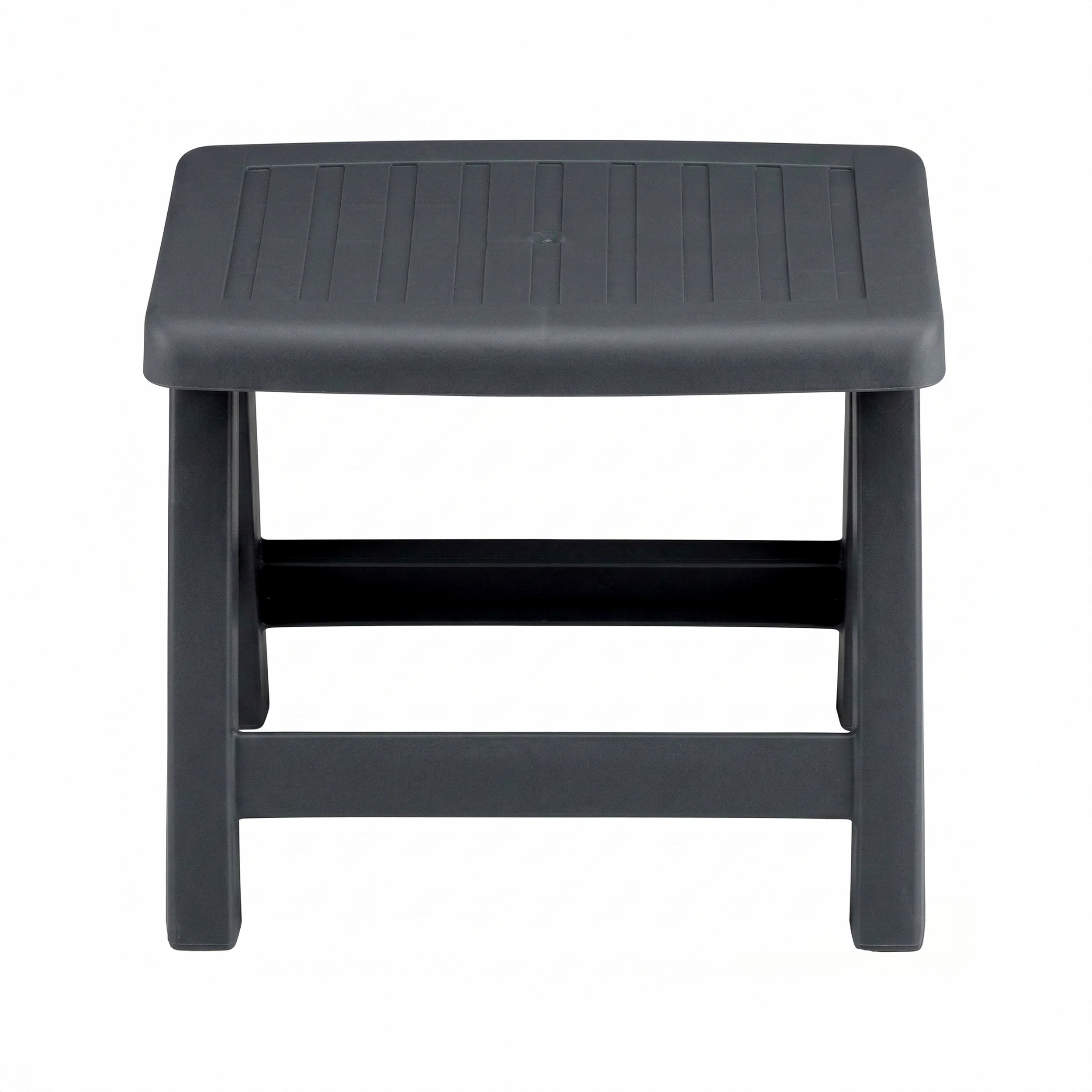 Roma Polymer Resin Side Table / Ottoman, Anthracite - Image 3
