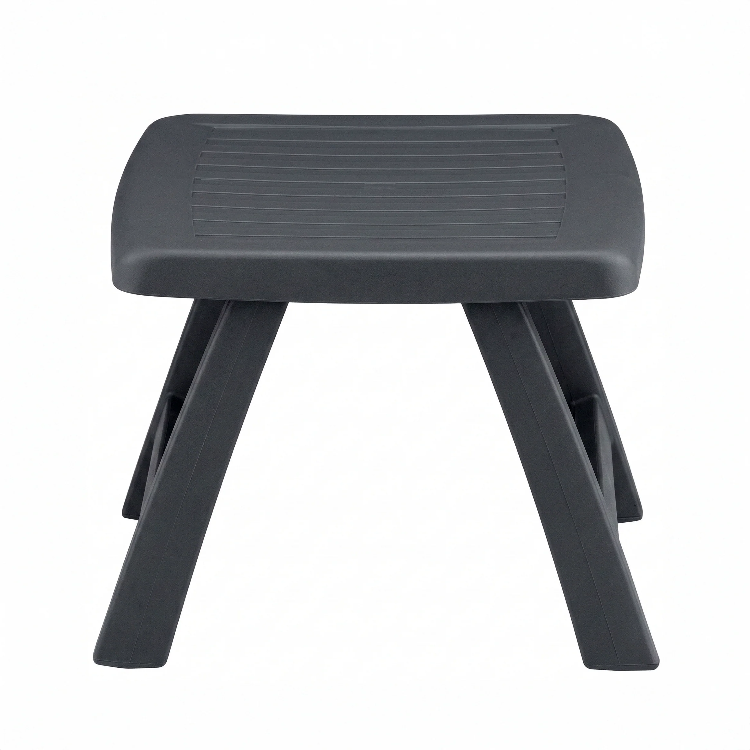 Roma Polymer Resin Side Table / Ottoman, Anthracite - Image 4