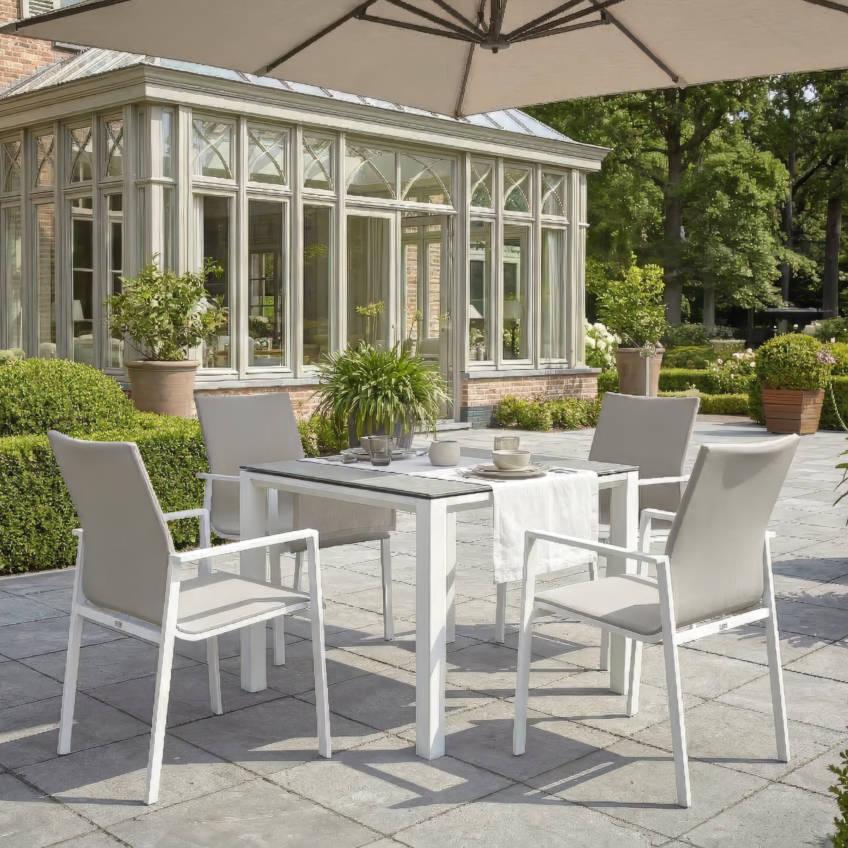 Sense 5-Piece Dining Set, White