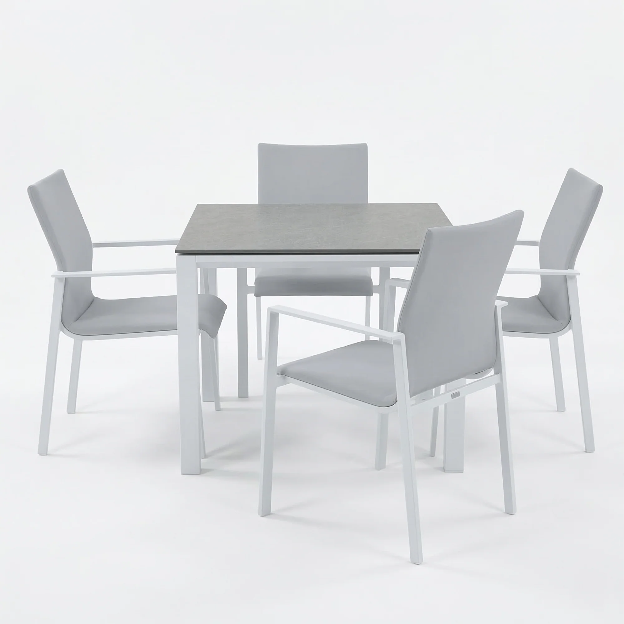 Sense 5-Piece Dining Set, White - Image 2
