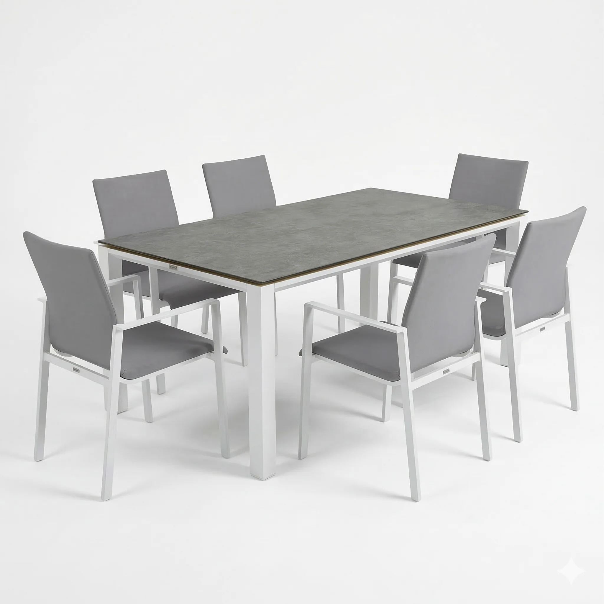 Sense 7-Piece Dining Set, White - Image 2