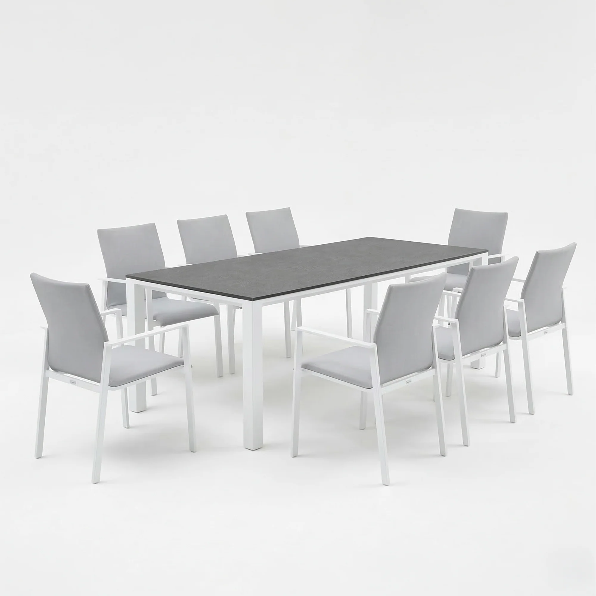 Sense 9-Piece Dining Set, White - Image 2