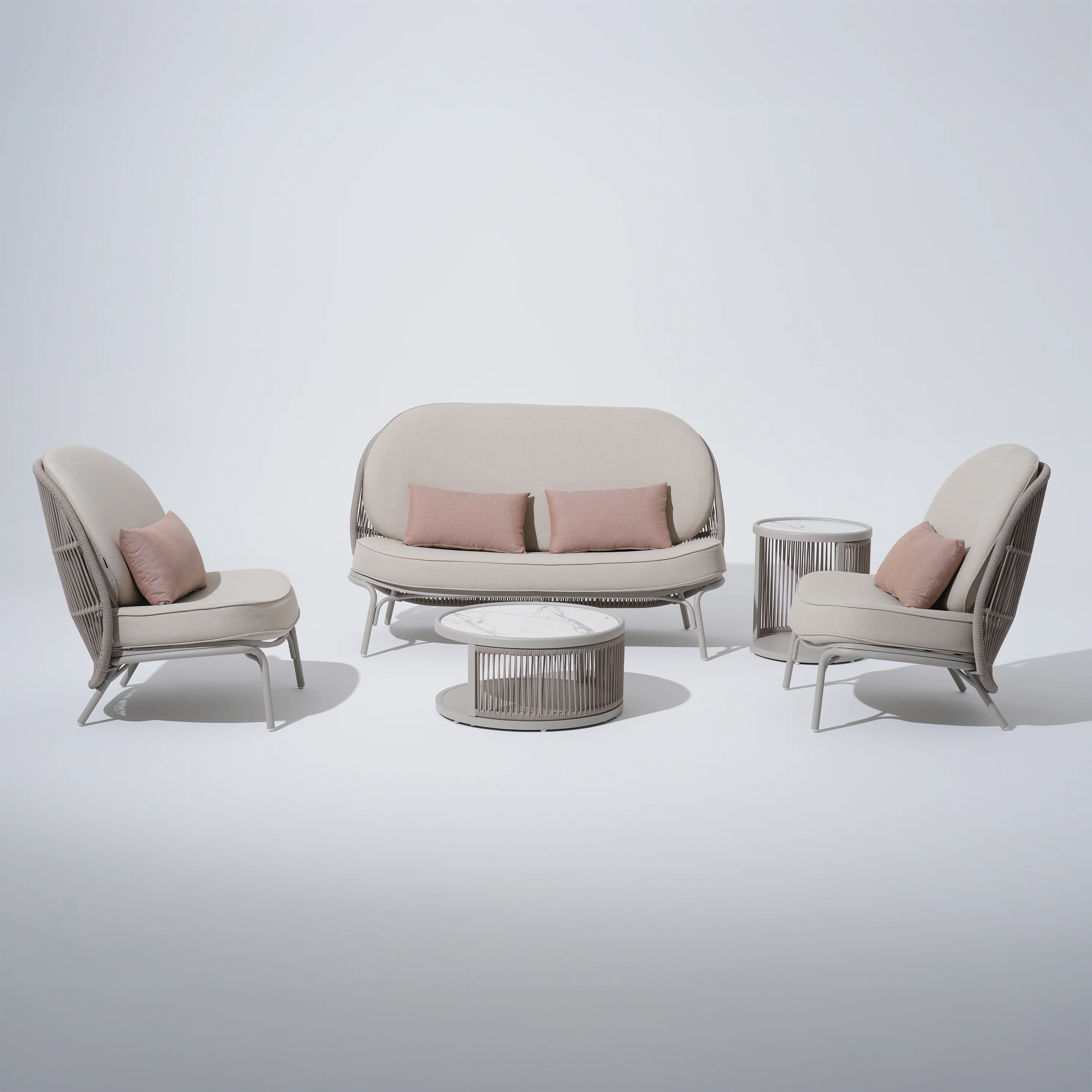 Shell 5-Piece Lounge Set with Pillows - Image 3