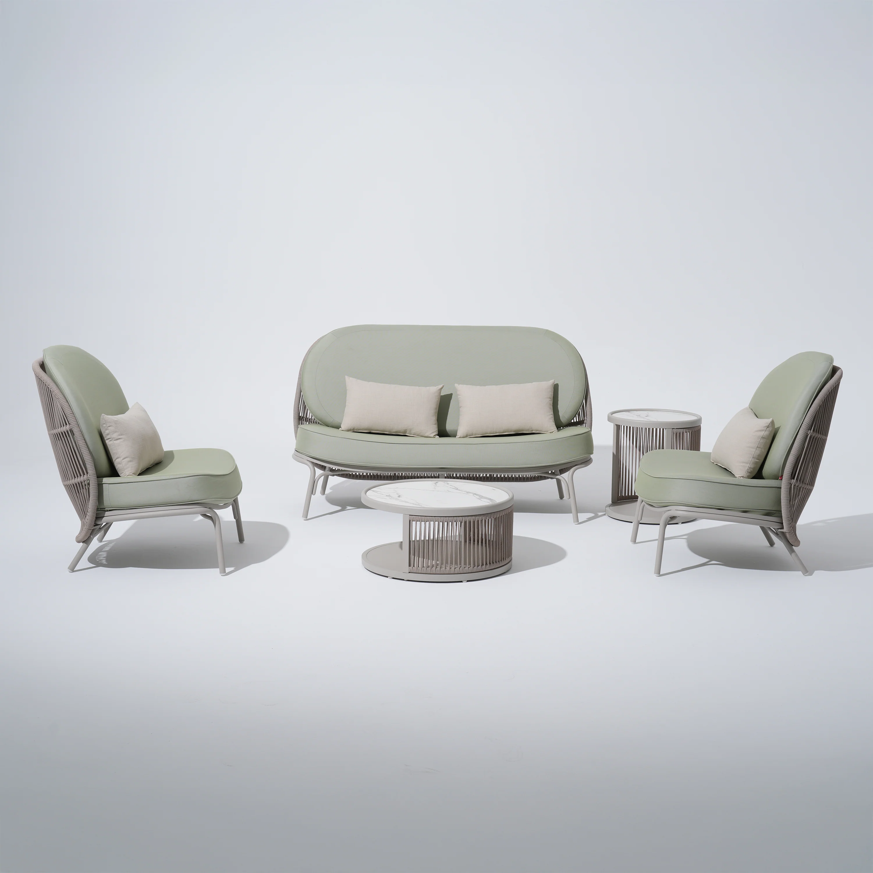 Shell 5-Piece Lounge Set with Pillows - Image 4