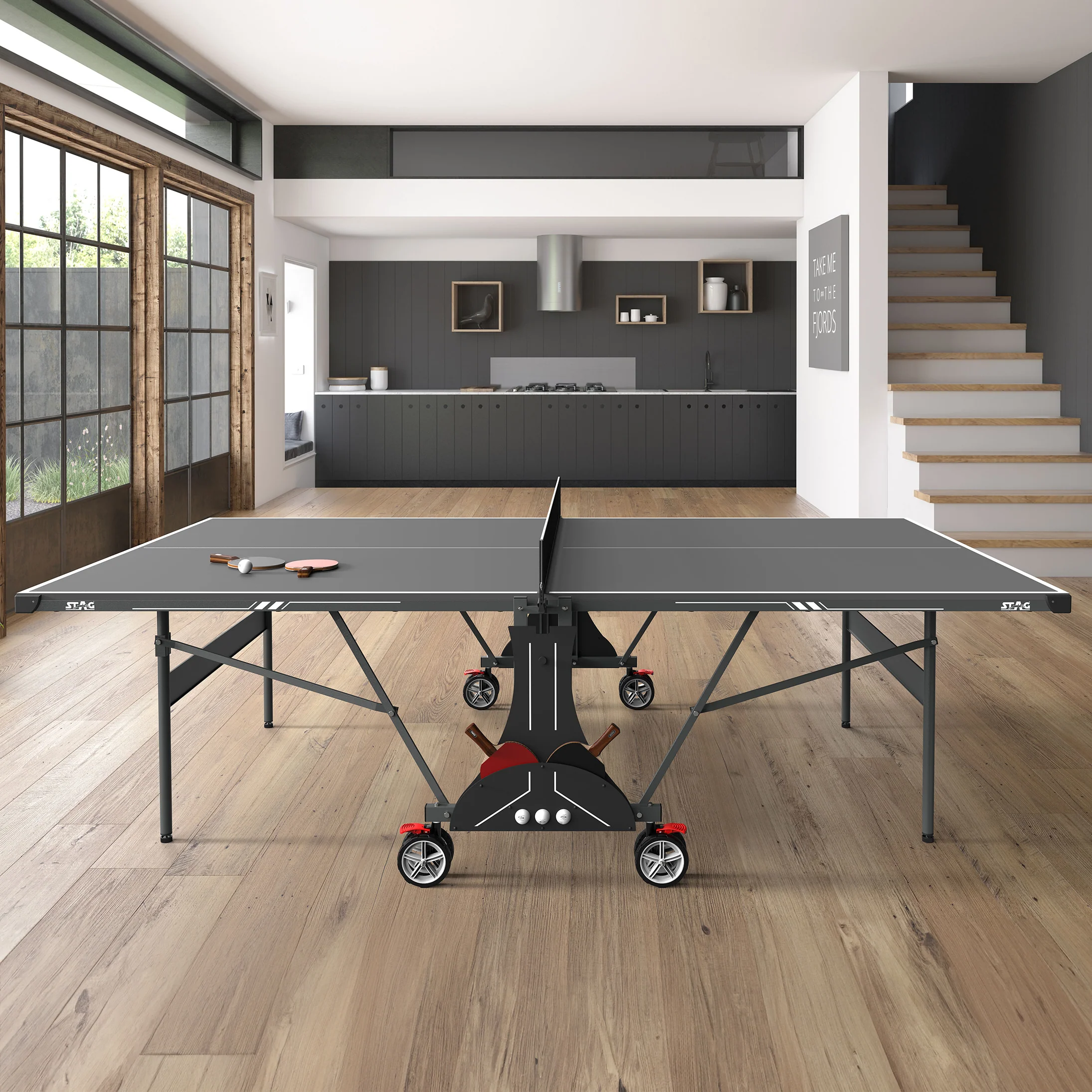 Stealth Indoor Table Tennis Table 2-Player Bundle - Image 3