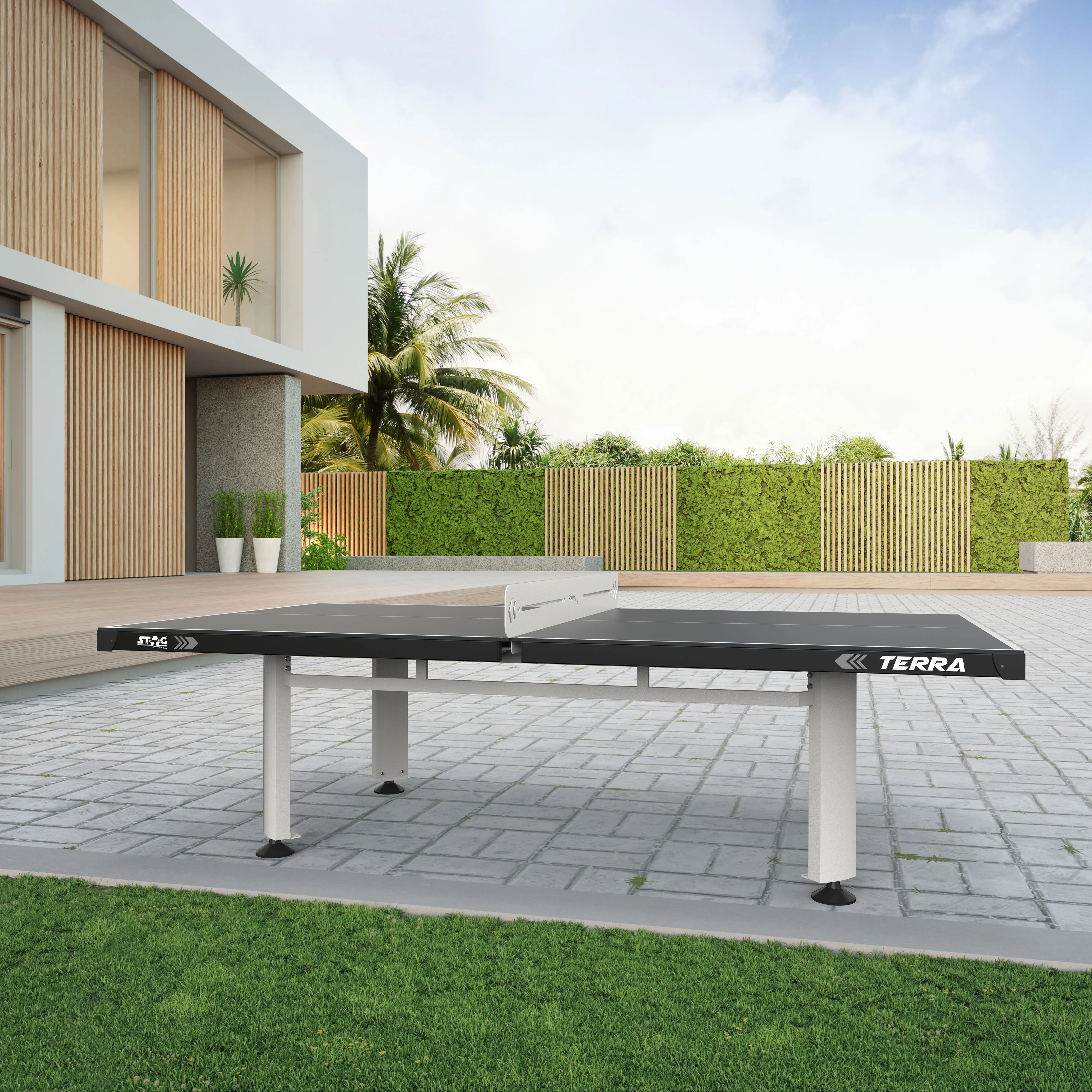 Terra Outdoor Stationary Table Tennis Table - Image 2
