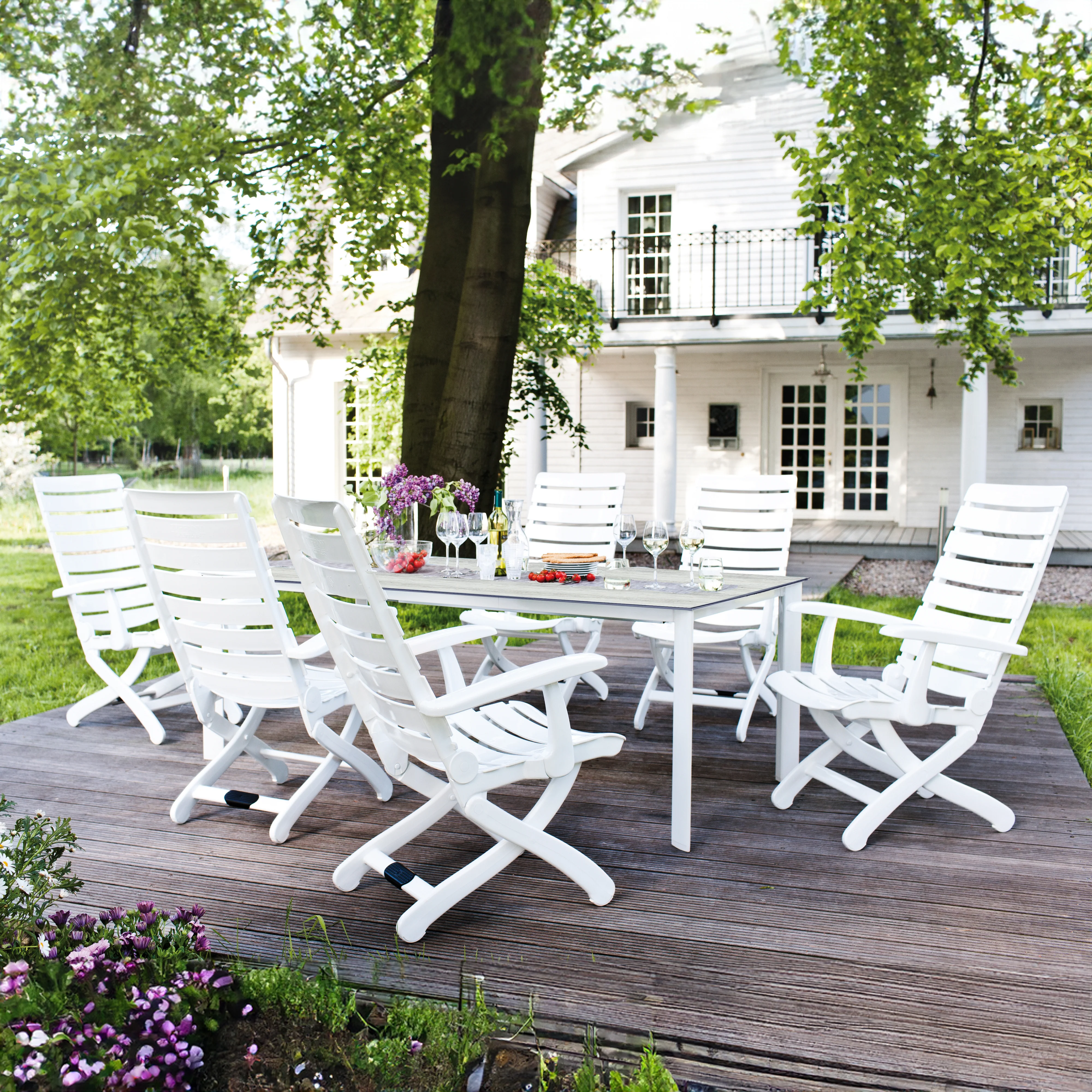 Tiffany 7 Piece Polytec® Dining Set
