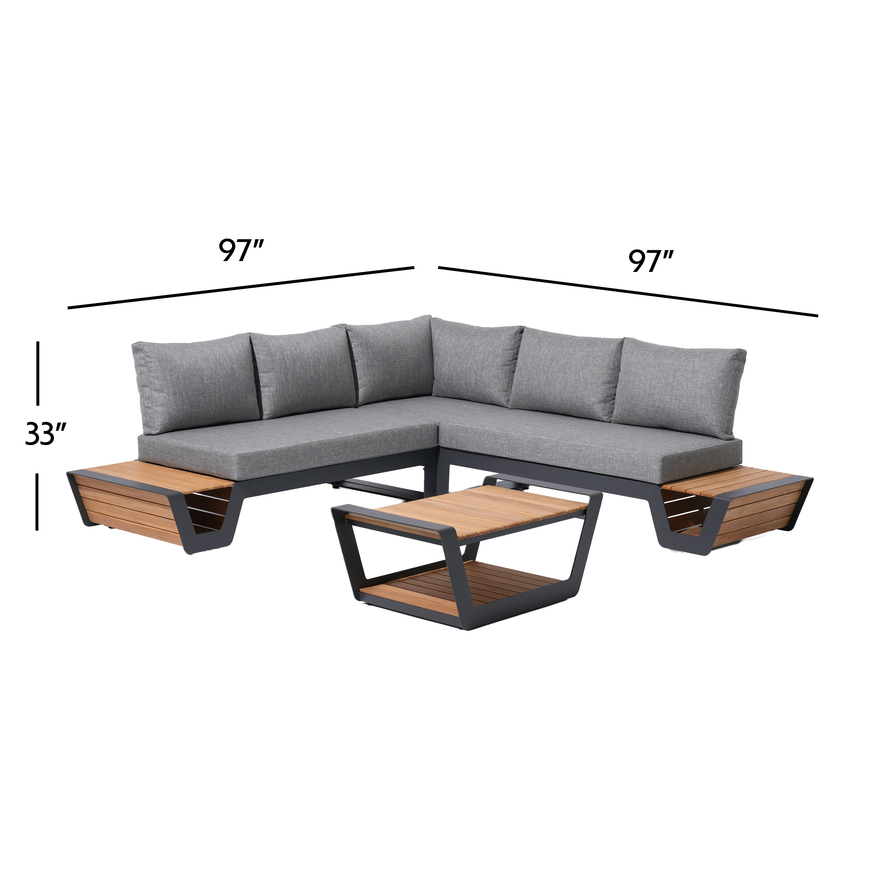 V-Style 4 Piece Corner Set - Image 4